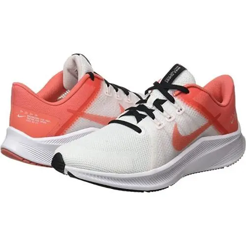 Nike Quest 4 Size 8.5 12.0 Women White Magic Ember Running Stylish Rare - White, Magic Ember, Black