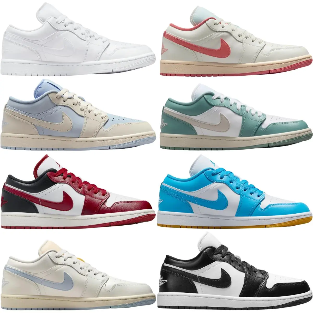 Nike shoes - Nike Air Jordan 1 Low Retro - White/White/Black 49