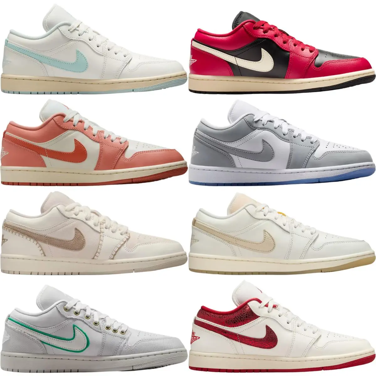 Nike shoes - Nike Air Jordan 1 Low Retro - White/White/Black 50