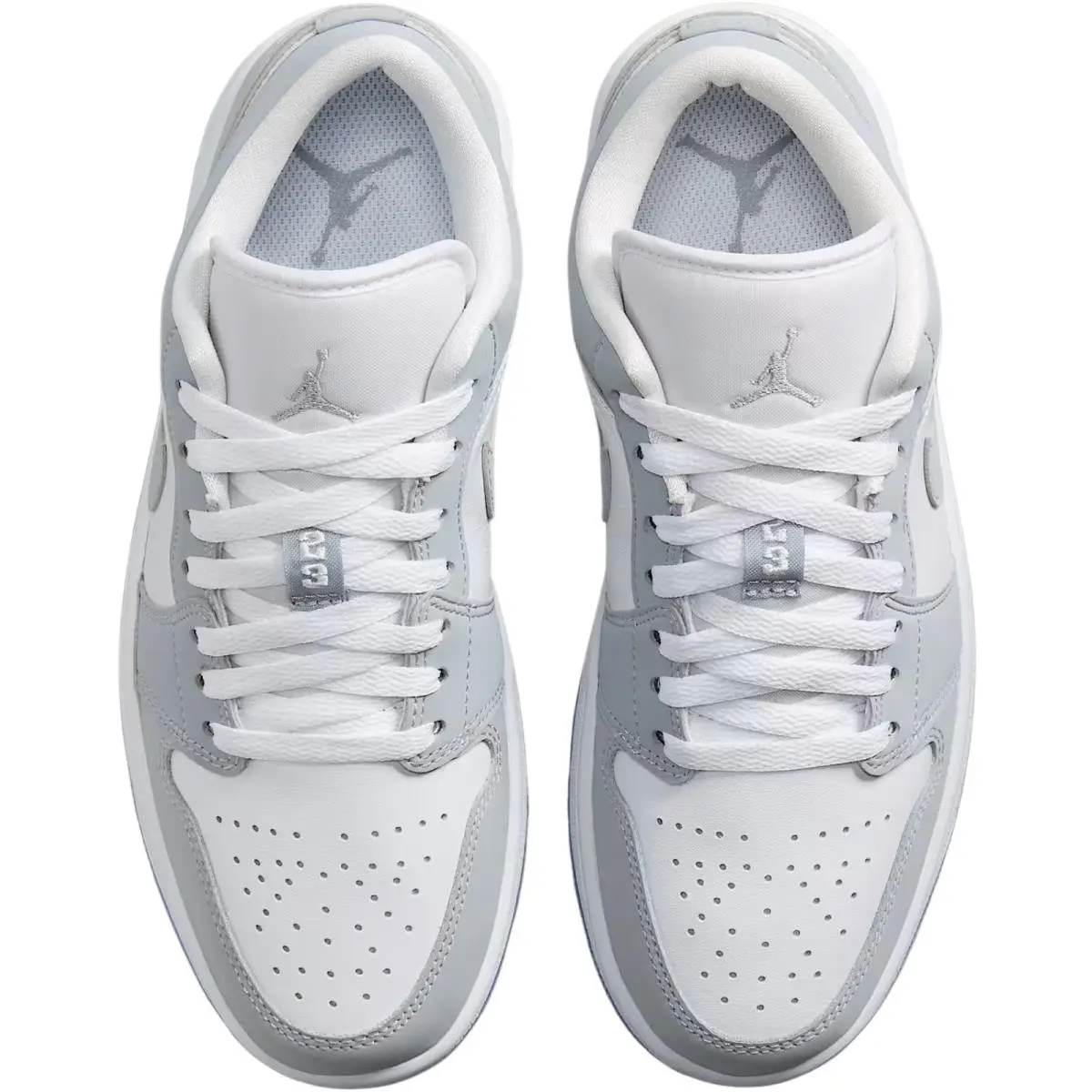 Nike shoes - Nike Air Jordan 1 Low Retro - White/White/Black 22