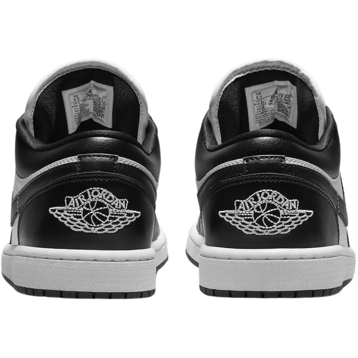 Nike shoes - Nike Air Jordan 1 Low Retro - White/White/Black 6