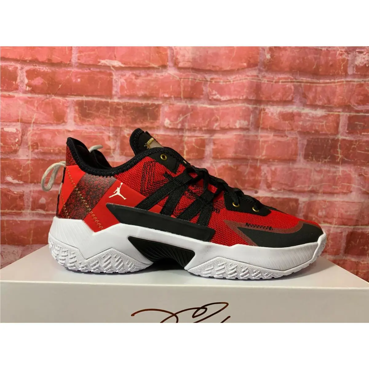 Nike shoes - NIKE JORDAN TAKE - TAKE - CW2458-607 - University Red/Metallic Gold/Black 2