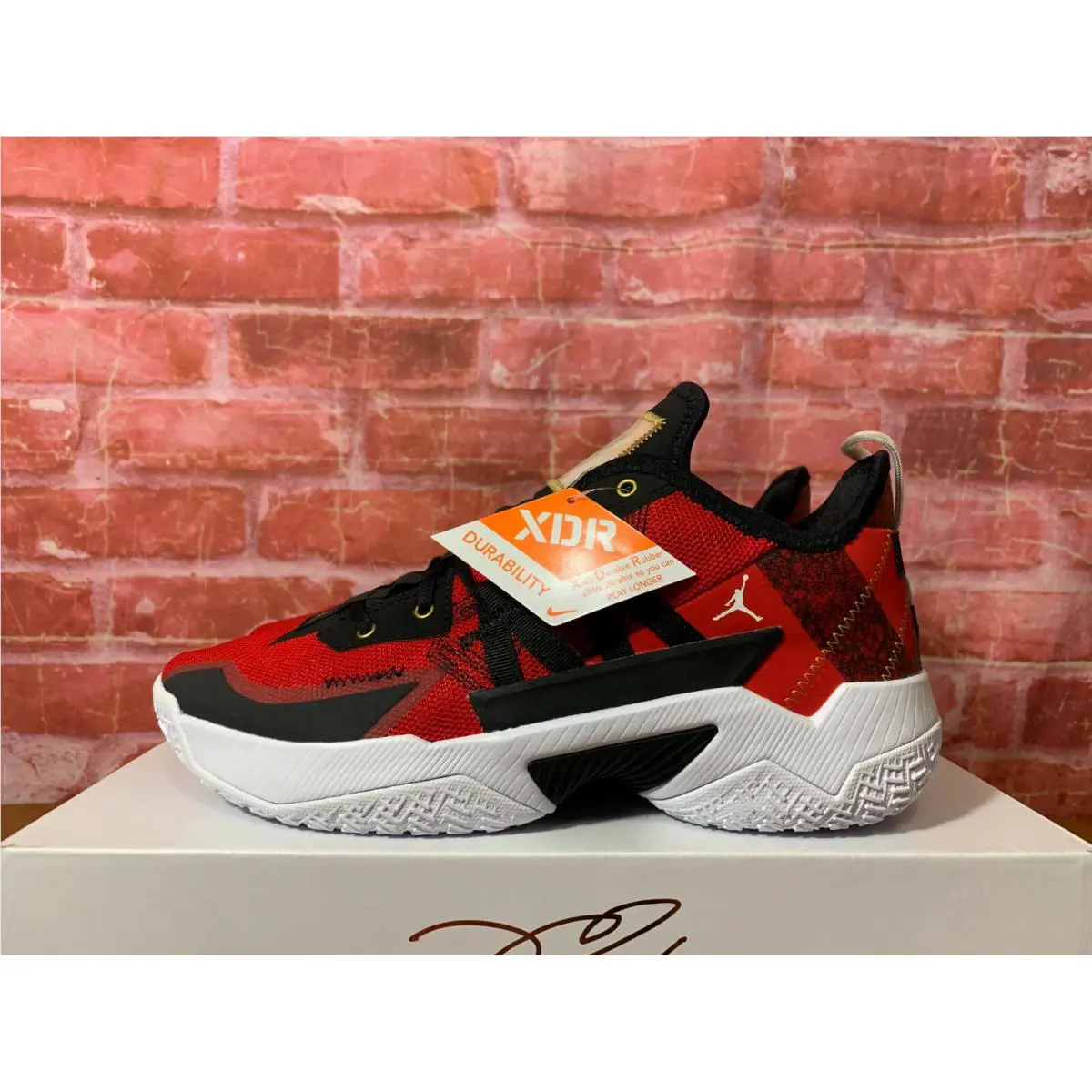 Nike shoes - NIKE JORDAN TAKE - TAKE - CW2458-607 - University Red/Metallic Gold/Black 3