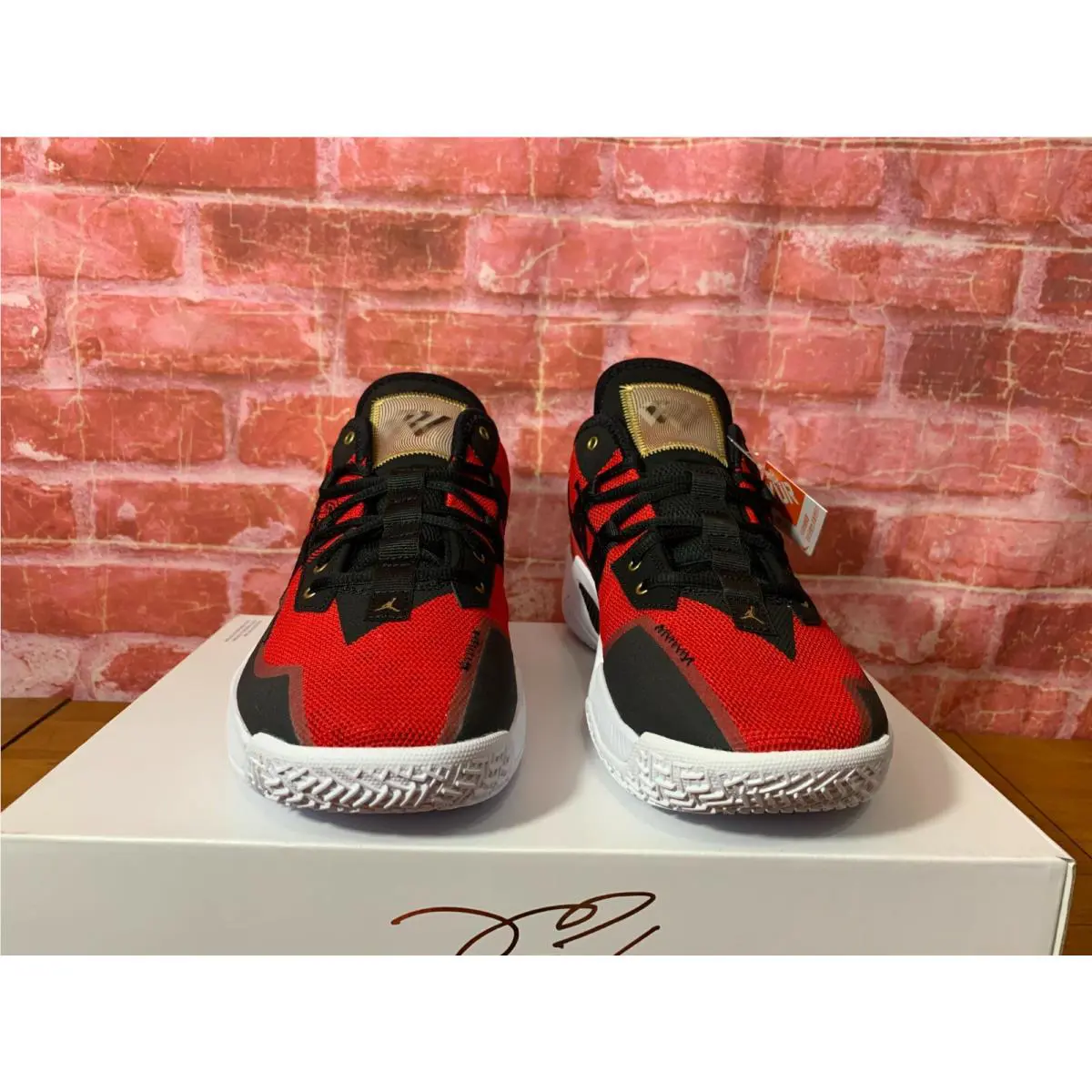 Nike shoes - NIKE JORDAN TAKE - TAKE - CW2458-607 - University Red/Metallic Gold/Black 4