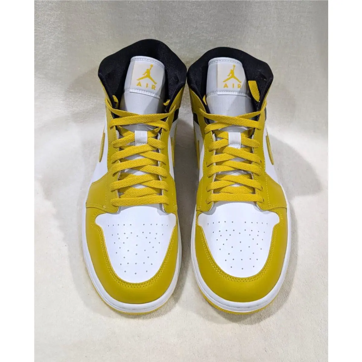 Nike shoes - Air Jordan 1 Mid - Air Mid - BQ6472-170 - White/Vivid Sulfur/Black 1