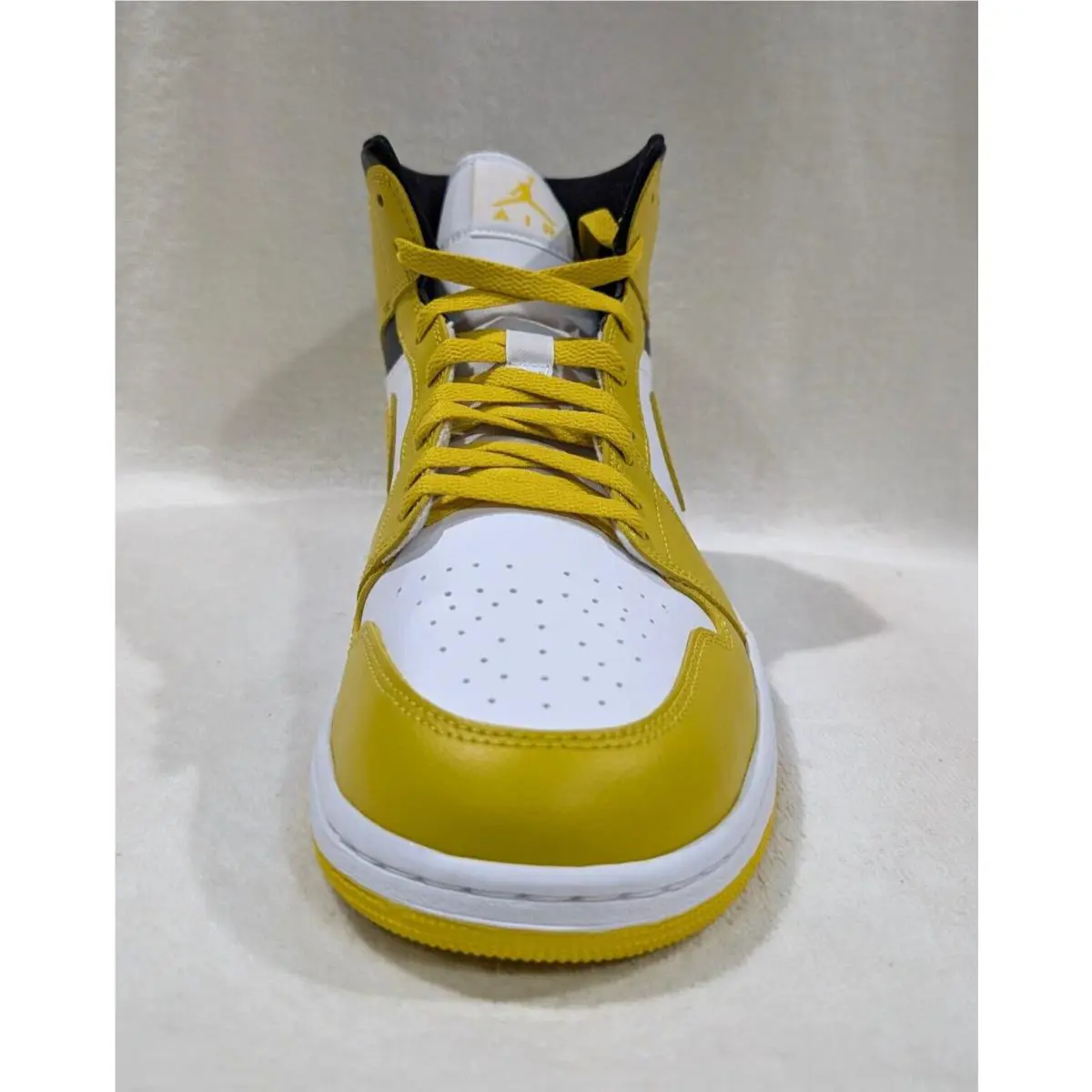 Nike shoes - Air Jordan 1 Mid - Air Mid - BQ6472-170 - White/Vivid Sulfur/Black 3