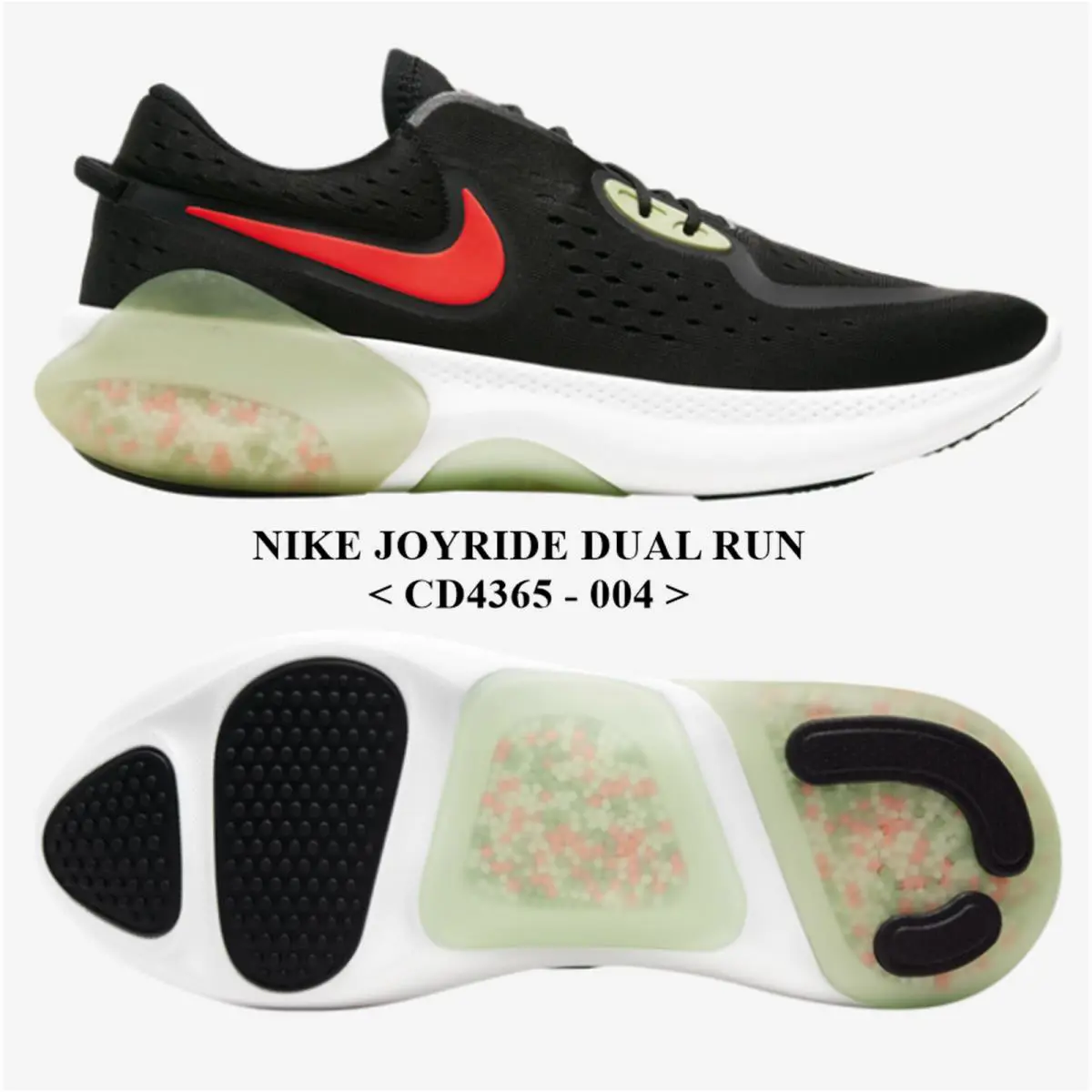 Nike shoes - Nike Joyride Dual - Joyride Dual - CD4365 - Black, Manufacturer: BLACK / BLACK-LASER CRIMSON 0