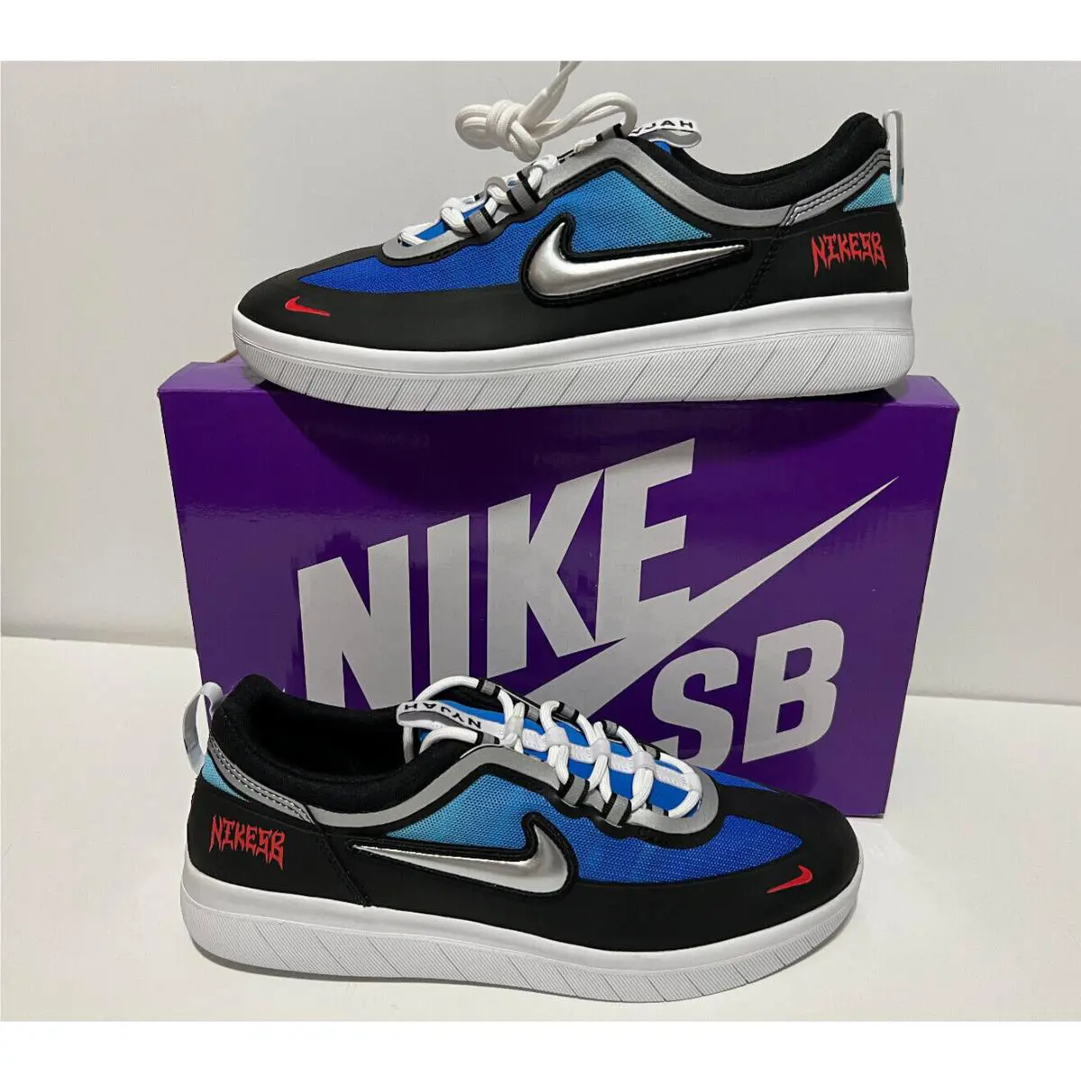 Nike shoes - Nike SB Nyjah Free - Nyjah Free - DC9104 400 - Multicolor 4