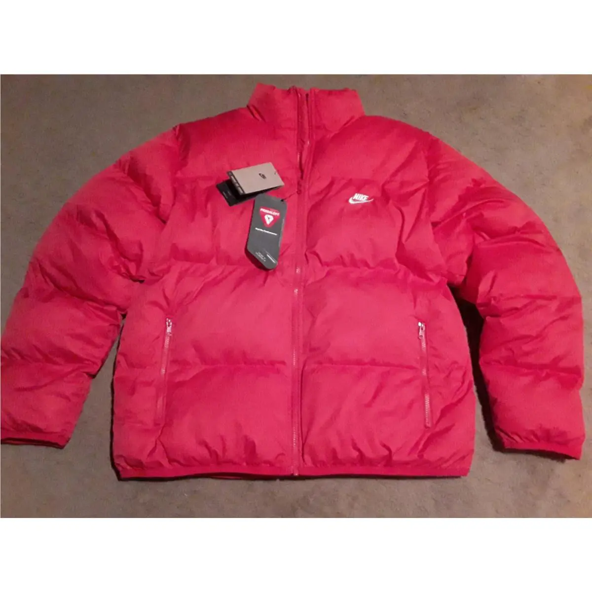 Nike Sportswear Primaloft Club Puffer Jacket Unversity Red White FB7368 657