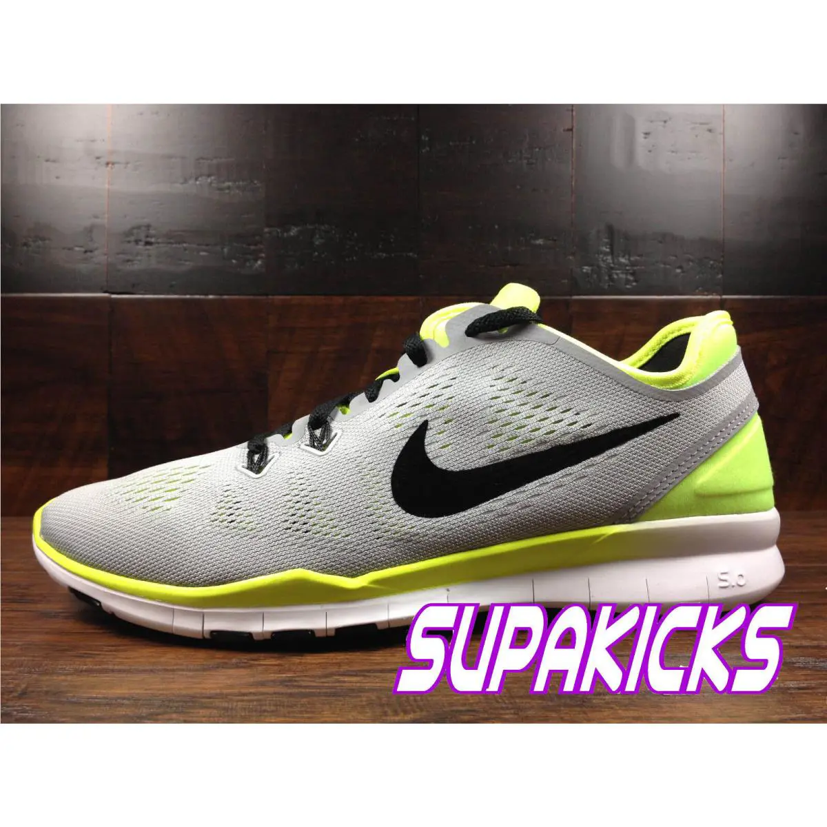 Nike Free 5.0 Tr Fit 5 Wolf Grey / Black / Volt Crossfit 704674-005 Womens