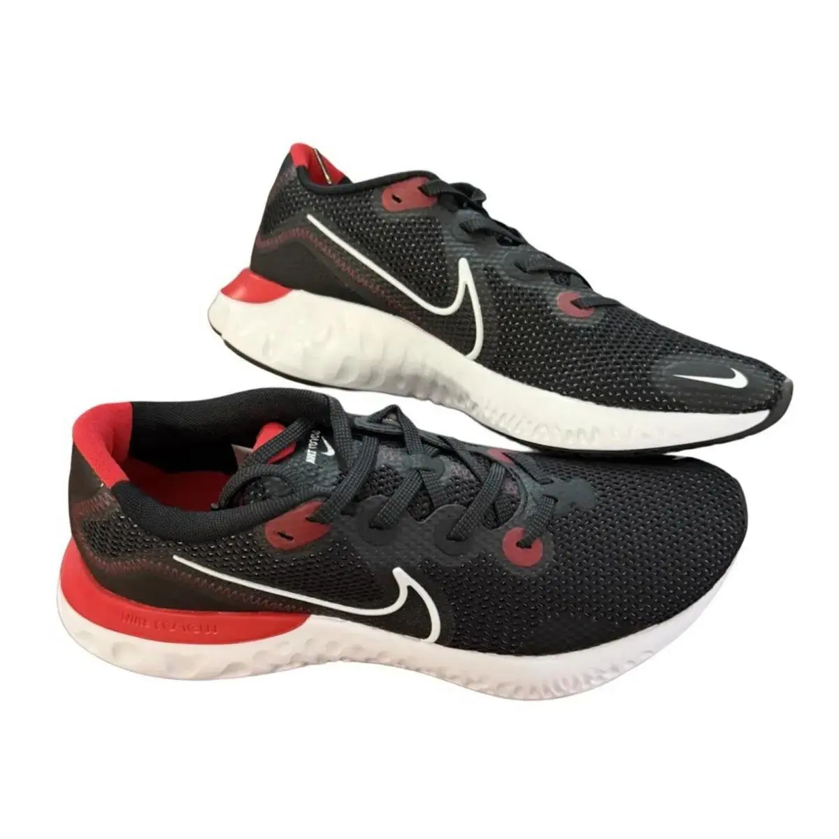 Renew Run Men`s Black Sneaker Size 9.5 Box Has Defects by Nike