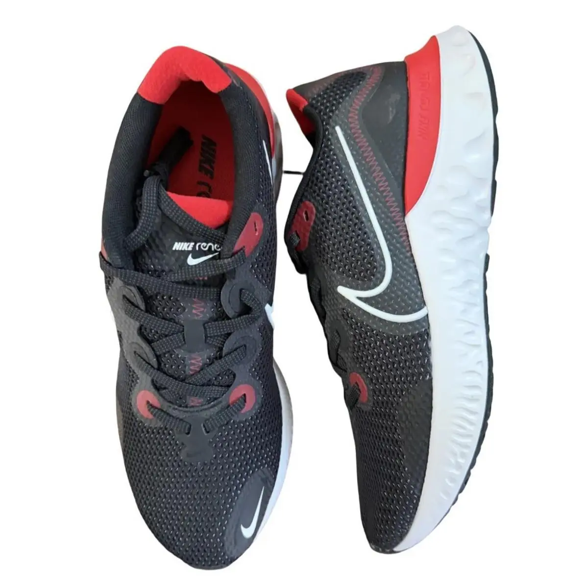 Nike shoes - Nike Renew Run - Renew Run - CK6357 005 - Black/White-University Red 8