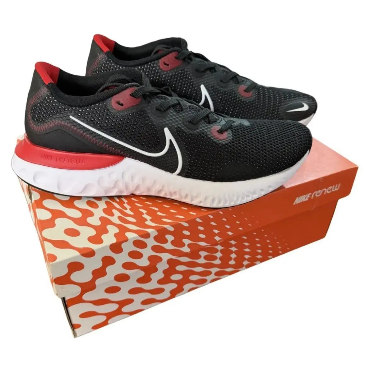 Nike shoes - Nike Renew Run - Renew Run - CK6357 005 - Black/White-University Red 11
