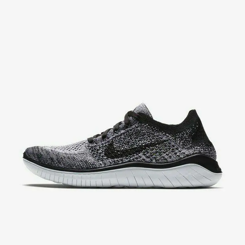 Nike shoes - Nike Free RN Flyknit - Free Flyknit - 942839-101 - Black / White / Grey 0