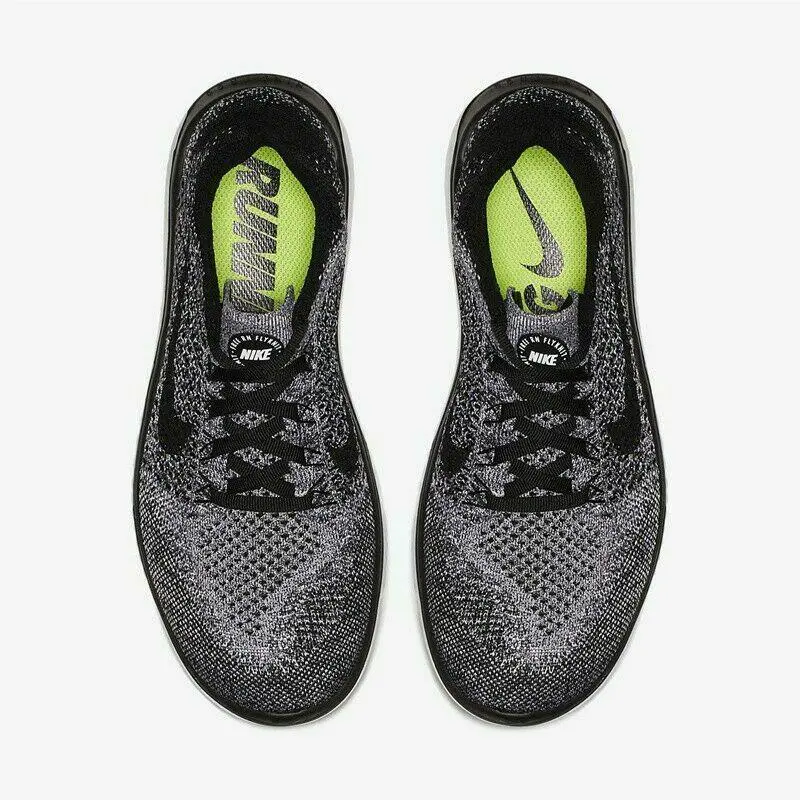 Nike shoes - Nike Free RN Flyknit - Free Flyknit - 942839-101 - Black / White / Grey 2