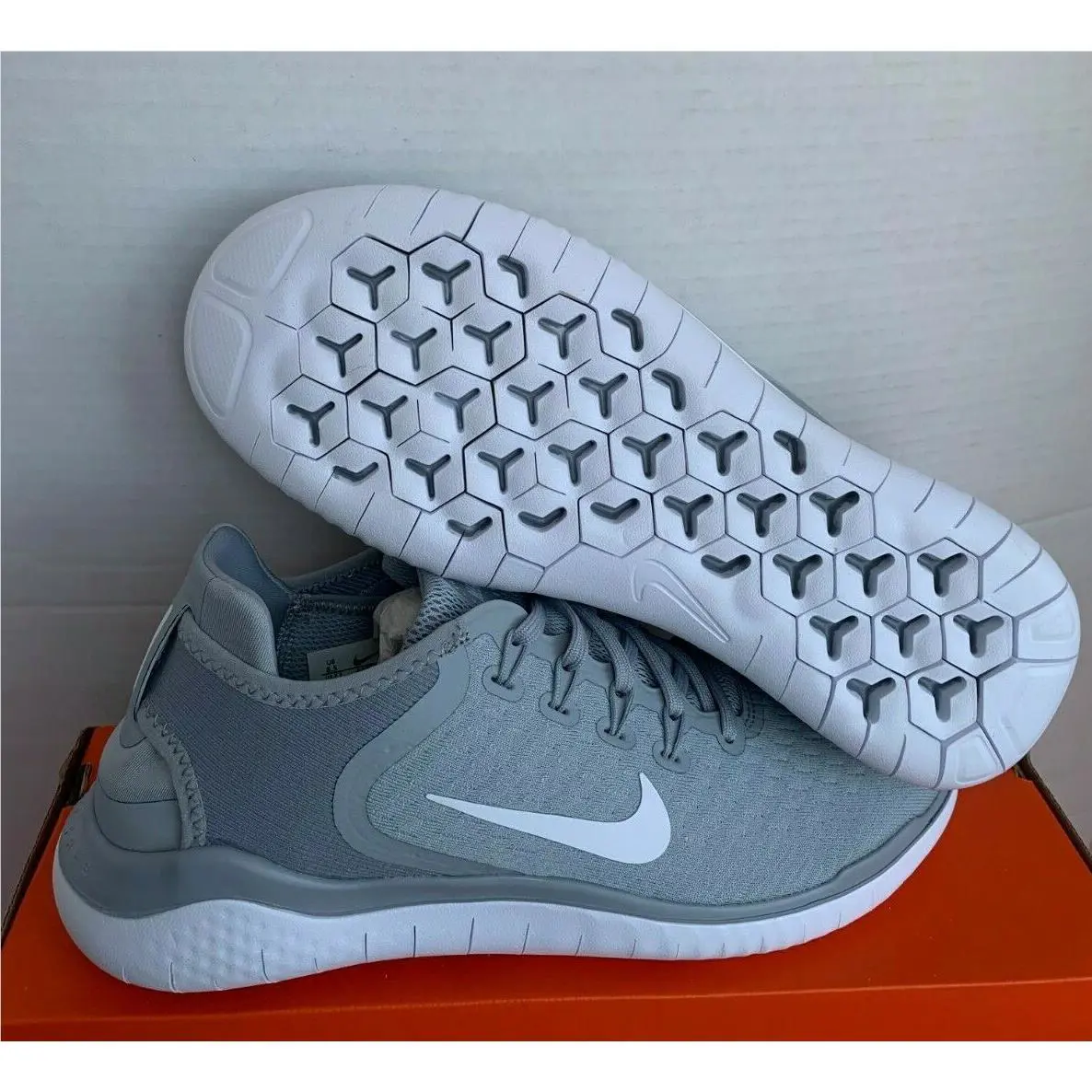 Nike shoes - Nike Free RN 2018 - Free - 942836 003 - WOLF GREY/WHITE-VOLT, Manufacturer: 942836 003 9