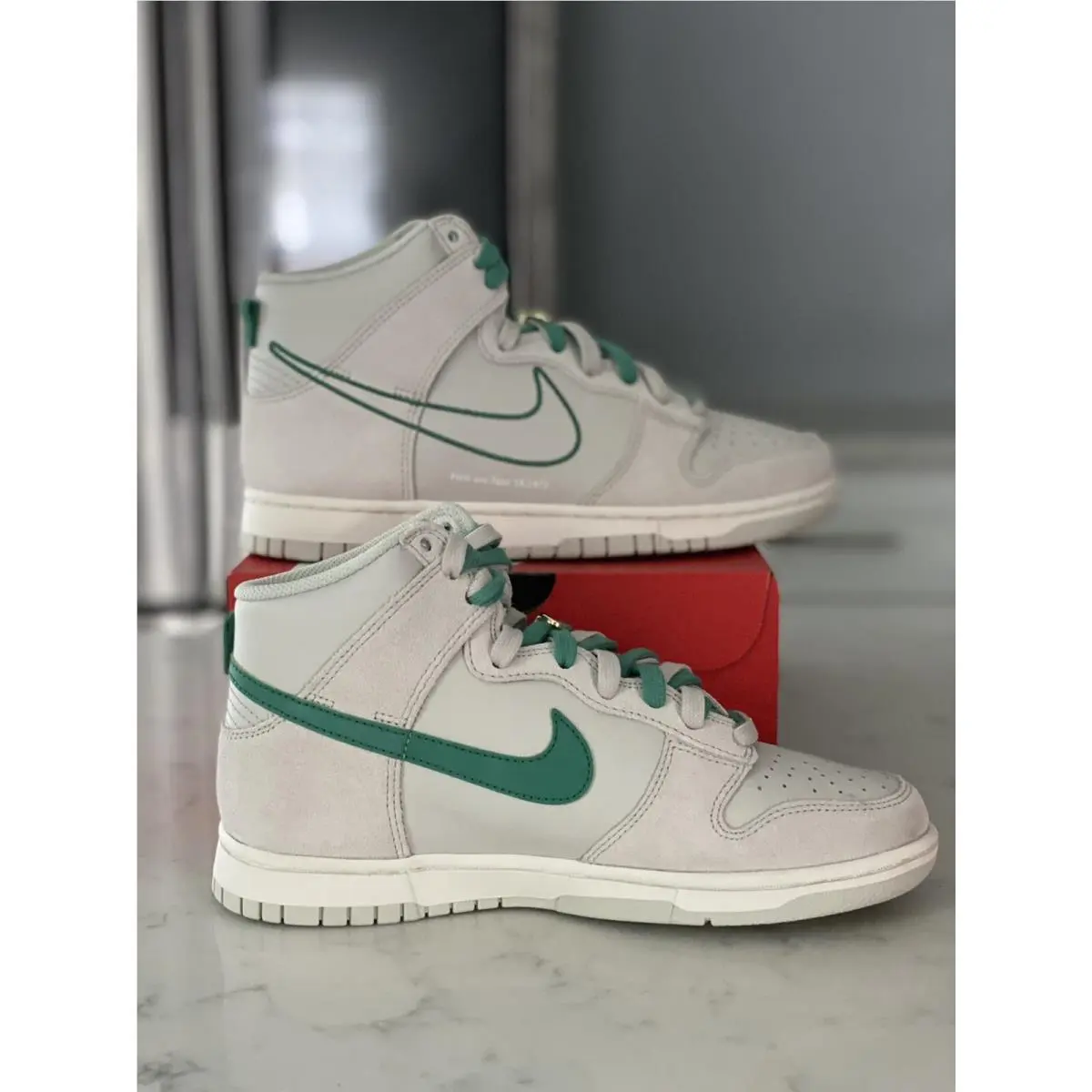 Nike shoes - Nike Dunk High - Dunk High - DD0733-001 - Green 5