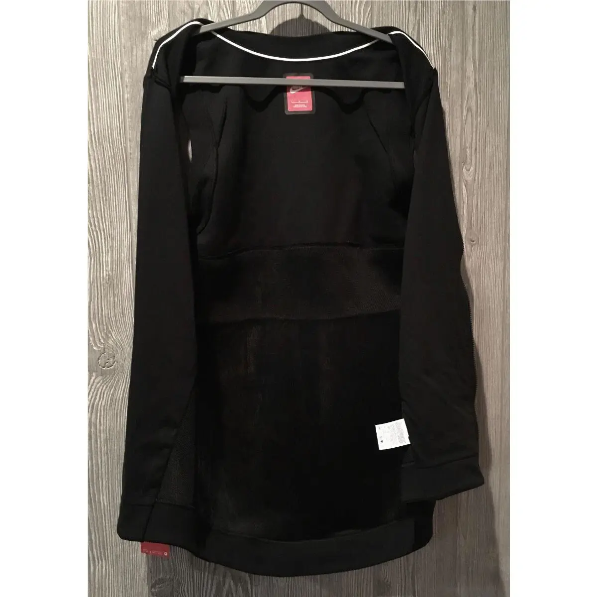 Nike clothing - NIKE Tech Fleece Cocoon Black F/Z Mesh Back Jacket Long Vest - 725846 - Black 4