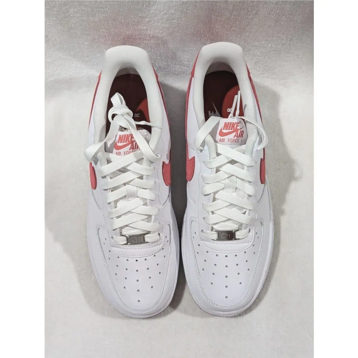 Nike shoes - Nike Air Force 1 `07 - FQ7626-100 - White/Adobe/Red 0