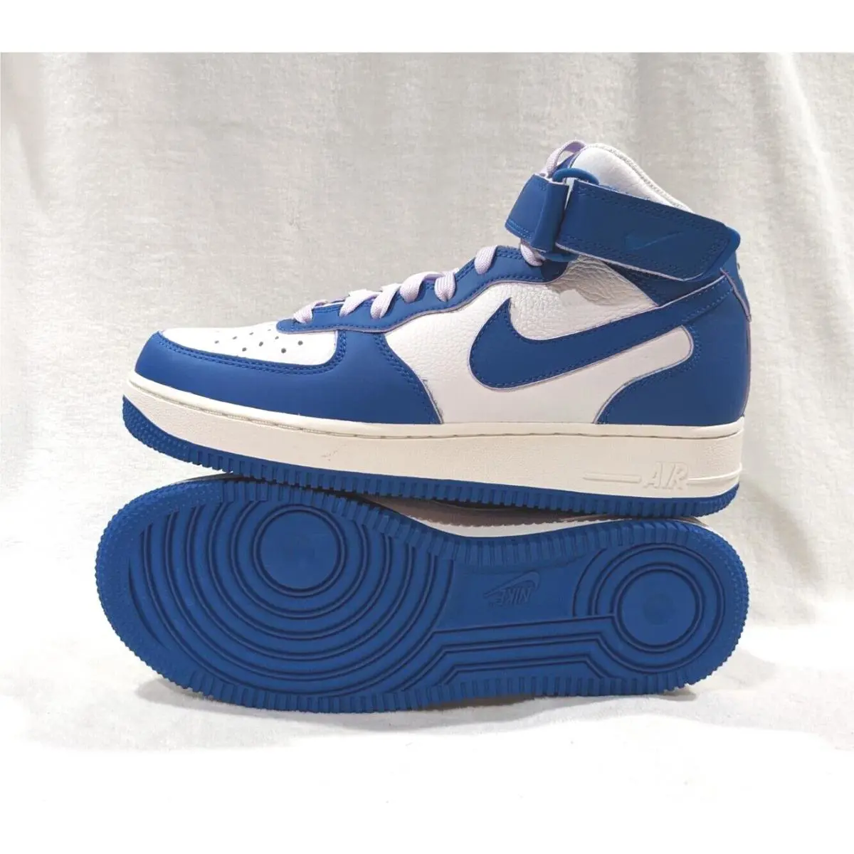 Nike shoes - Nike Air Foce 1 `07 Mid - DX3721-100 - White/Military Blue 0