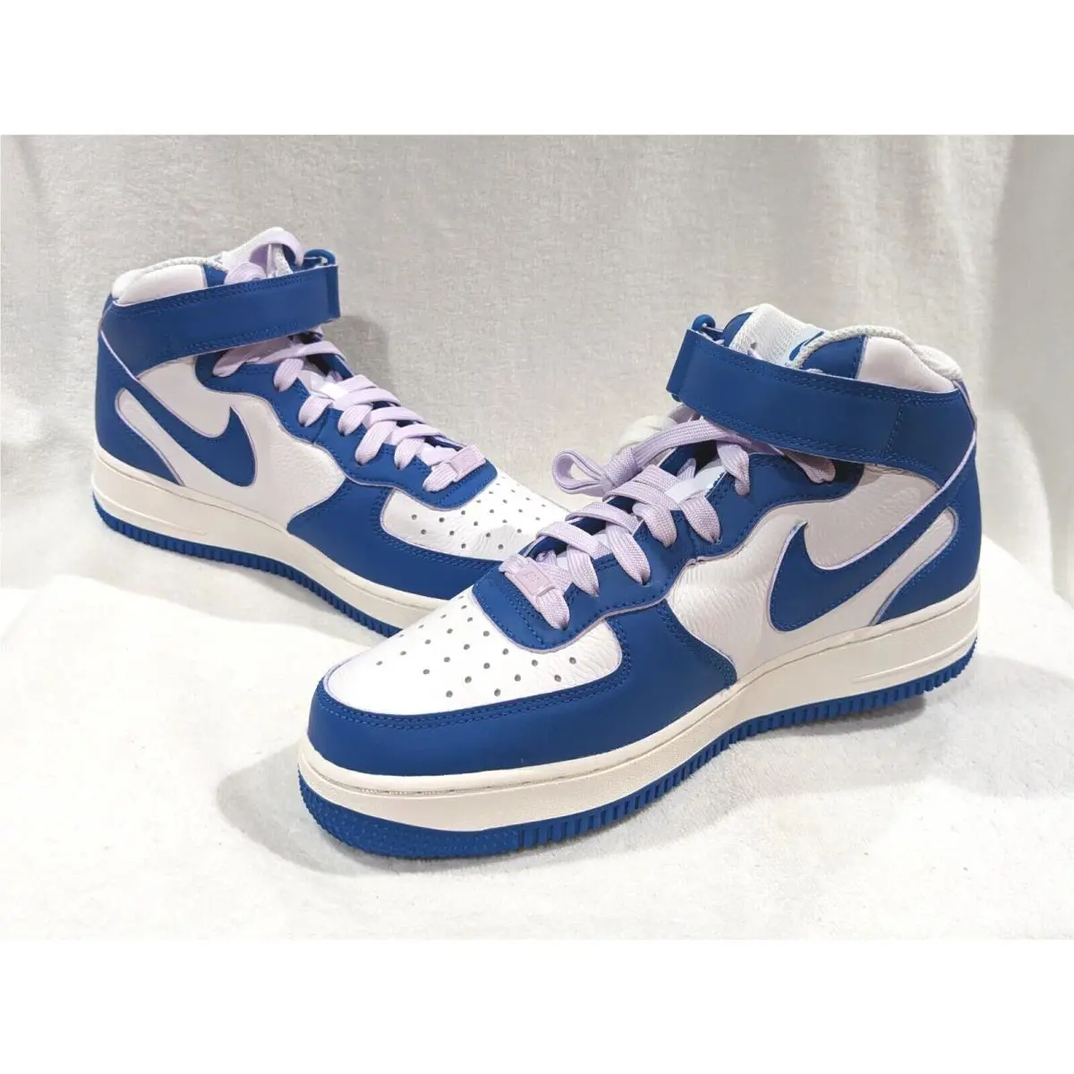 Nike shoes - Nike Air Foce 1 `07 Mid - DX3721-100 - White/Military Blue 14