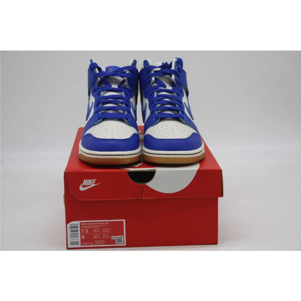 Nike shoes - Nike Dunk Hi - Dunk - FV6612-001 - PHANTOM/RACER BLUE PALE IVORY 7