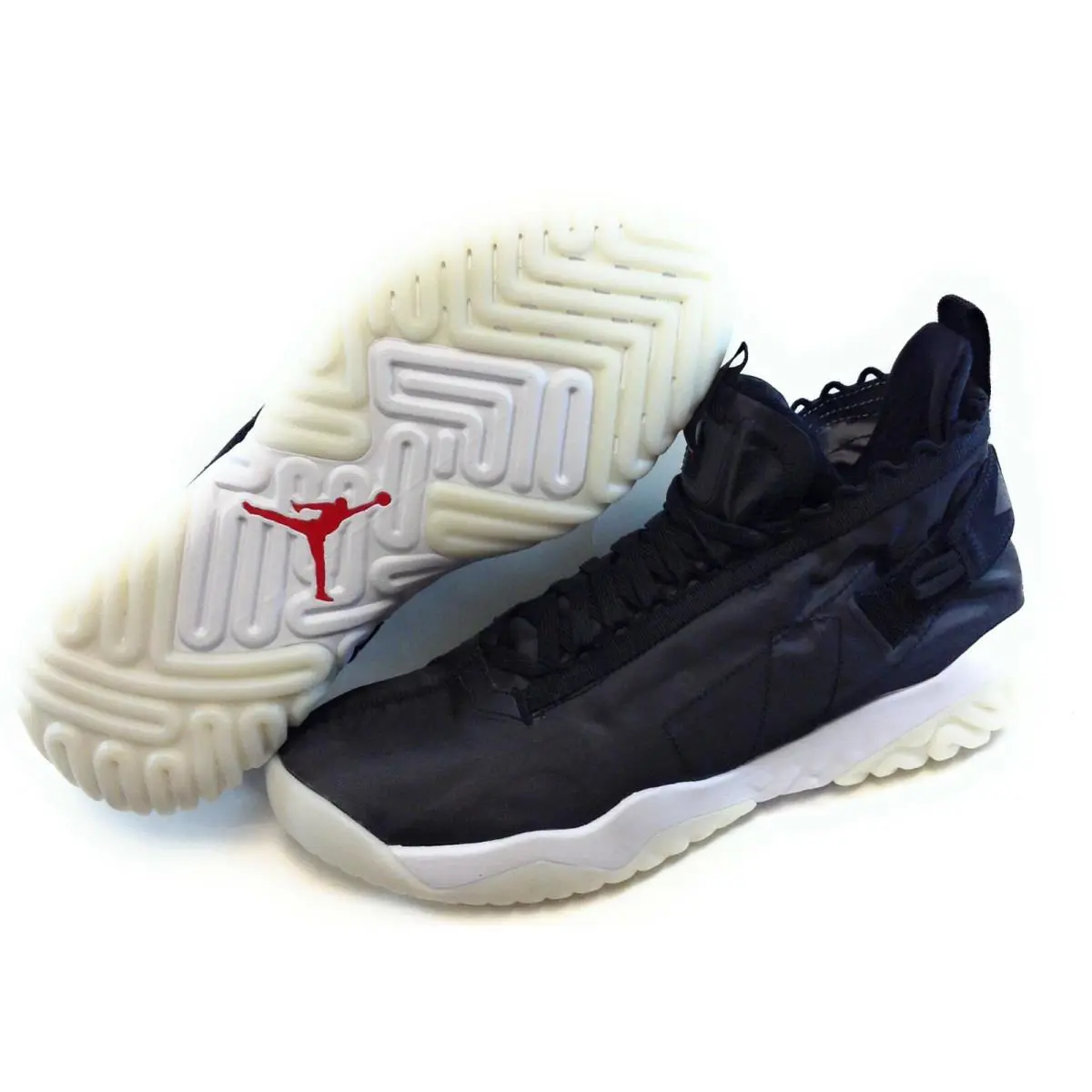Mens Nike Jordan Proto React BV1654 001 Black White Sneakers Shoes - Black, Manufacturer: Black