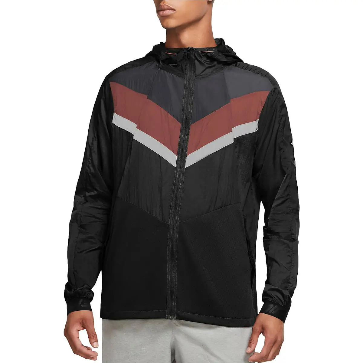 Nike clothing - Nike Windrunner Wild Run - Windrunner Wild Run - CU5738 - Black, Manufacturer: Black/Dark Smoke Grey 1