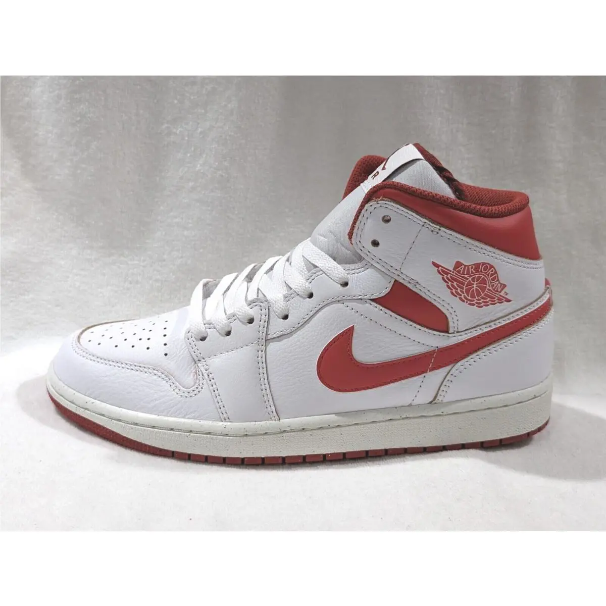 Nike shoes - Air Jordan 1 Mid SE - FJ3458-160 - White/Dune Red/Sail 5