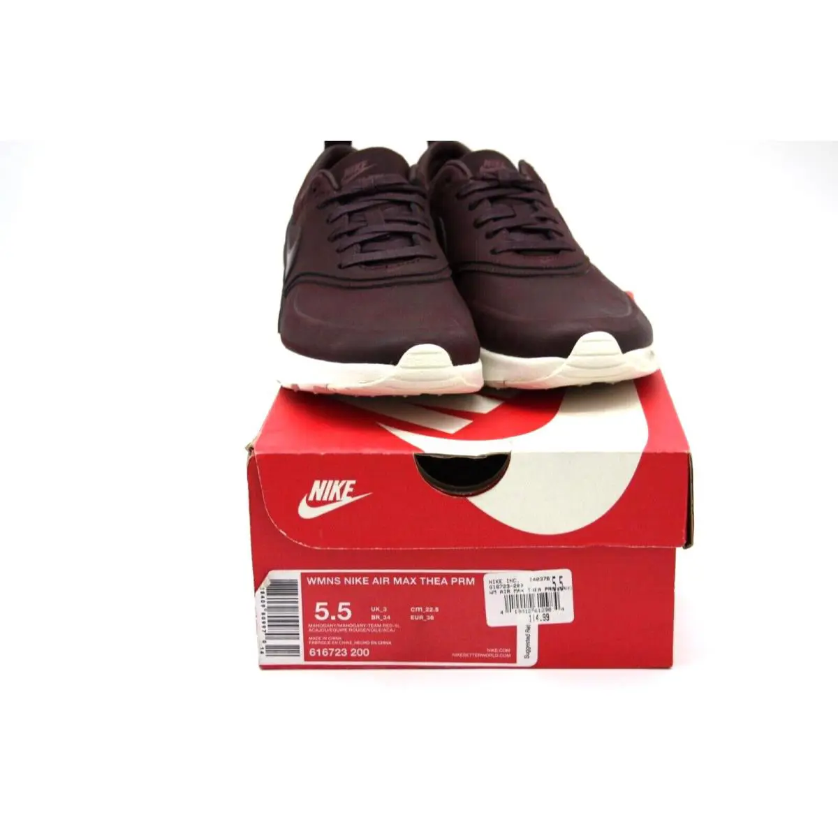 Nike shoes - 616723200 - 616723-200 - MAHAGONY/TEAM-RED SILVER 6
