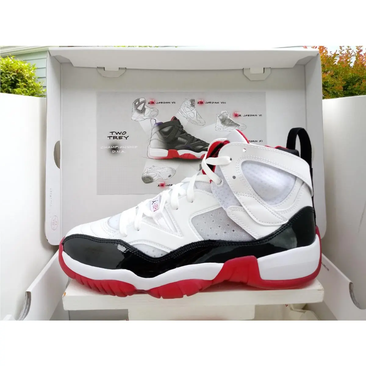 Nike shoes - NIKE JUMPMAN TWO TREY - JUMPMAN TWO TREY - DO1925-106 - WHITE/BLACK-GYM RED 1
