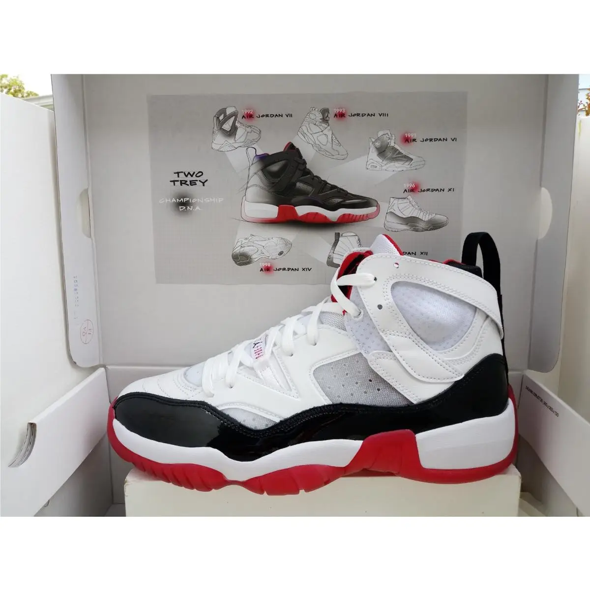 Nike shoes - NIKE JUMPMAN TWO TREY - JUMPMAN TWO TREY - DO1925-106 - WHITE/BLACK-GYM RED 14