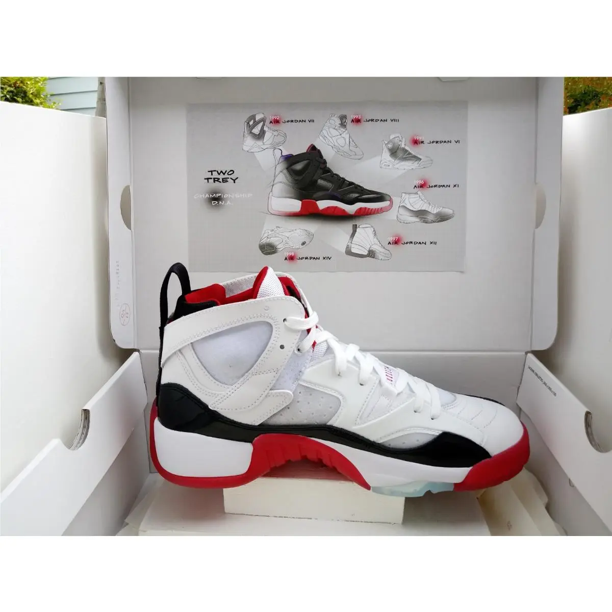 Nike shoes - NIKE JUMPMAN TWO TREY - JUMPMAN TWO TREY - DO1925-106 - WHITE/BLACK-GYM RED 15