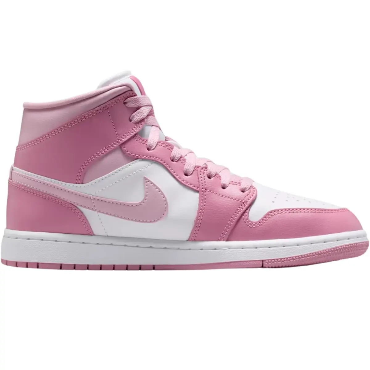 Air Jordan 1 Mid Retro OG Women Sneaker Shoe Size 6-11 Colors Casual Elemental Pink/Iced Carmine/Coconut Milk/Sail by Nike