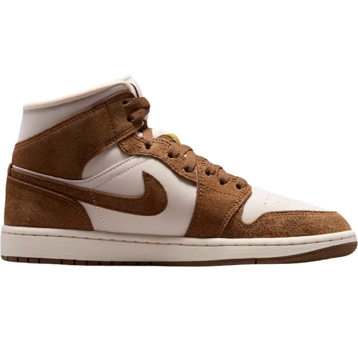 Air Jordan 1 Mid Retro OG Women Sneaker Shoe Size 6-11 Colors Casual Light British Tan/Chalk by Nike