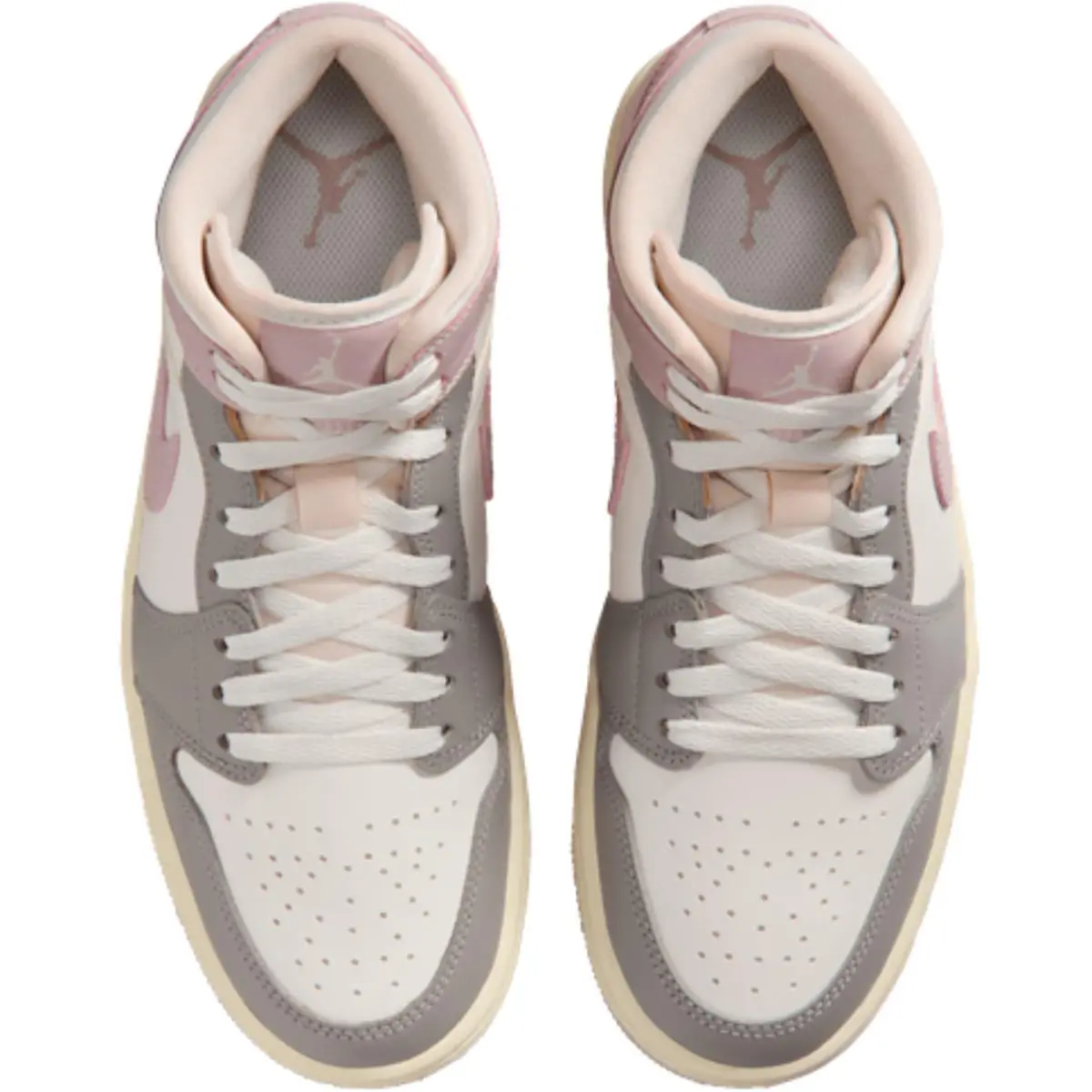 Nike shoes - Air Jordan 1 Mid Retro - Sail/Off Noir/White/Gym Red 44