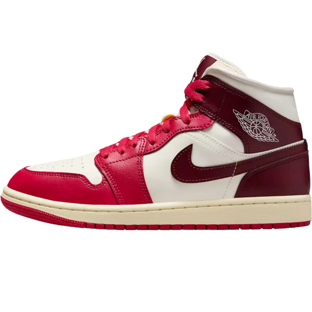 Nike shoes - Air Jordan 1 Mid Retro - Sail/Off Noir/White/Gym Red 45
