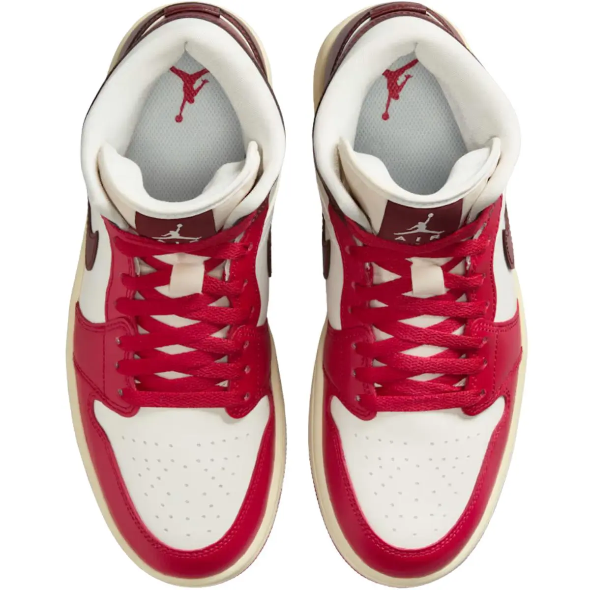 Nike shoes - Air Jordan 1 Mid Retro - Sail/Off Noir/White/Gym Red 47