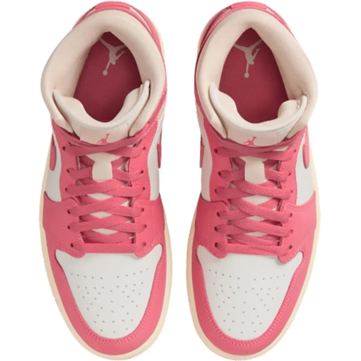 Nike shoes - Air Jordan 1 Mid - Air Mid - Sail/Off Noir/White/Gym Red 22