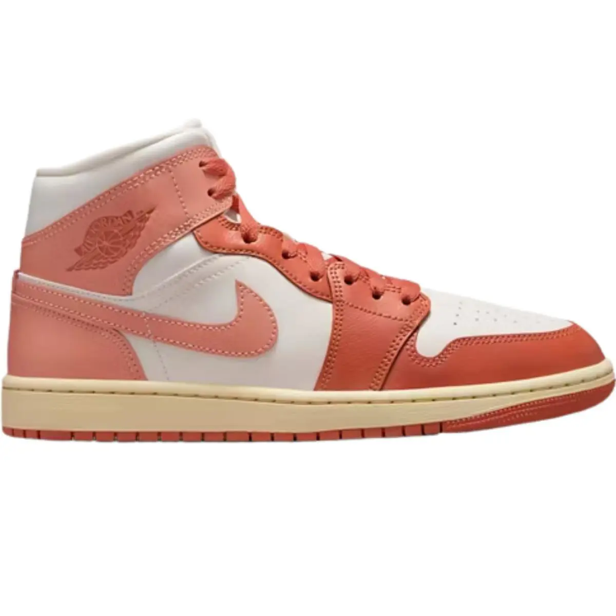 Nike shoes - Air Jordan 1 Mid - Air Mid - Sail/Off Noir/White/Gym Red 56