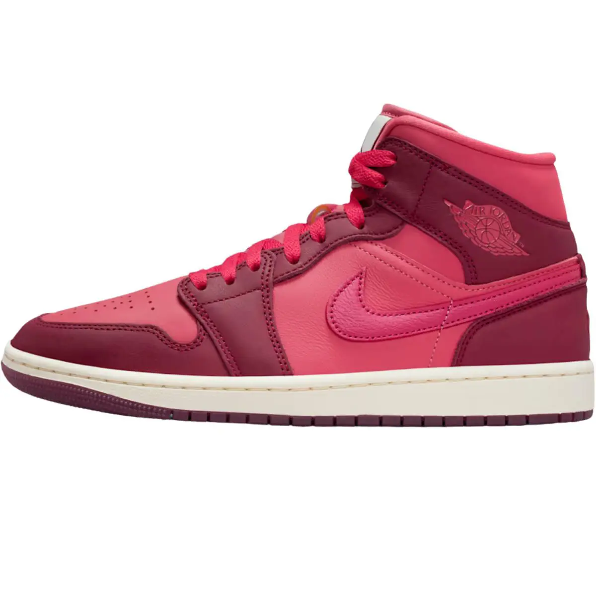Nike shoes - Air Jordan 1 Mid - Air Mid - Sail/Off Noir/White/Gym Red 86