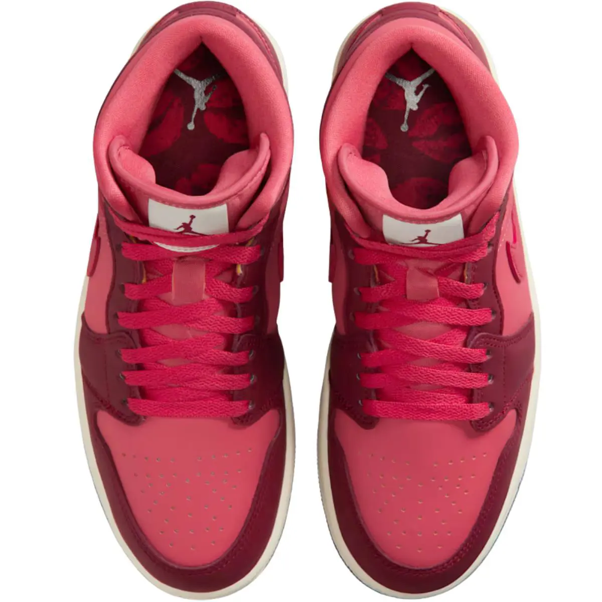 Nike shoes - Air Jordan 1 Mid - Air Mid - Sail/Off Noir/White/Gym Red 88