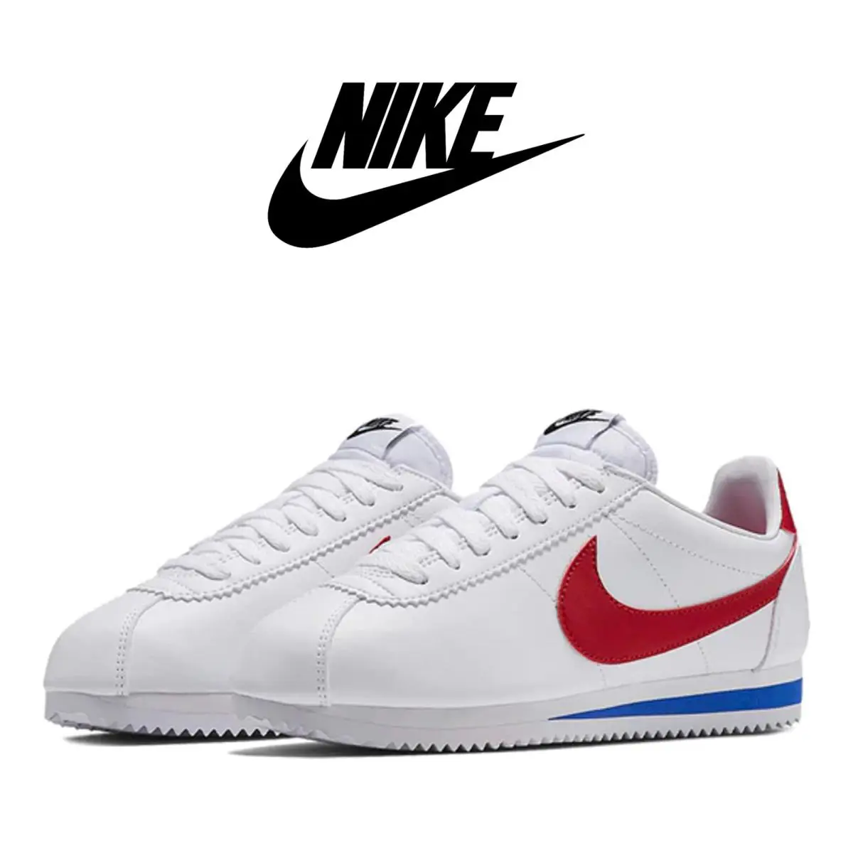 Wmns Nike Classic Cortez Leather 807471-103 White 6 7 7.5 8 8.5