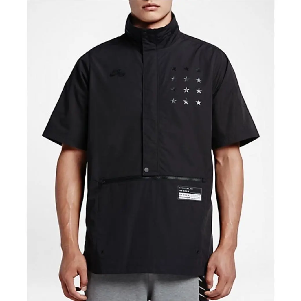 Nike clothing - NIKE Sportswear Air Pivot V3 1/2 Zip Pullover Basketball Ja - 802629 - Black 7