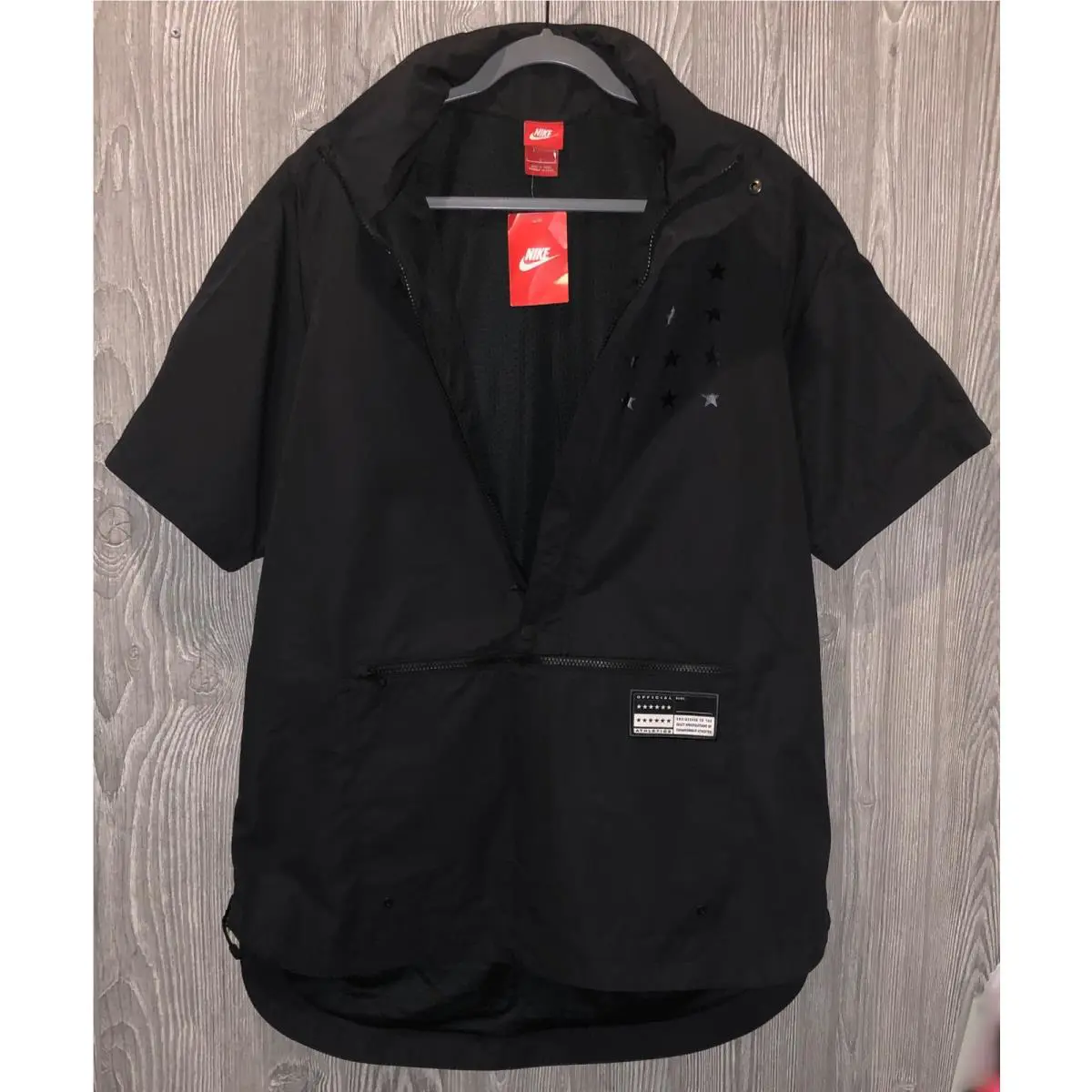 Nike clothing - NIKE Sportswear Air Pivot V3 1/2 Zip Pullover Basketball Ja - 802629 - Black 4