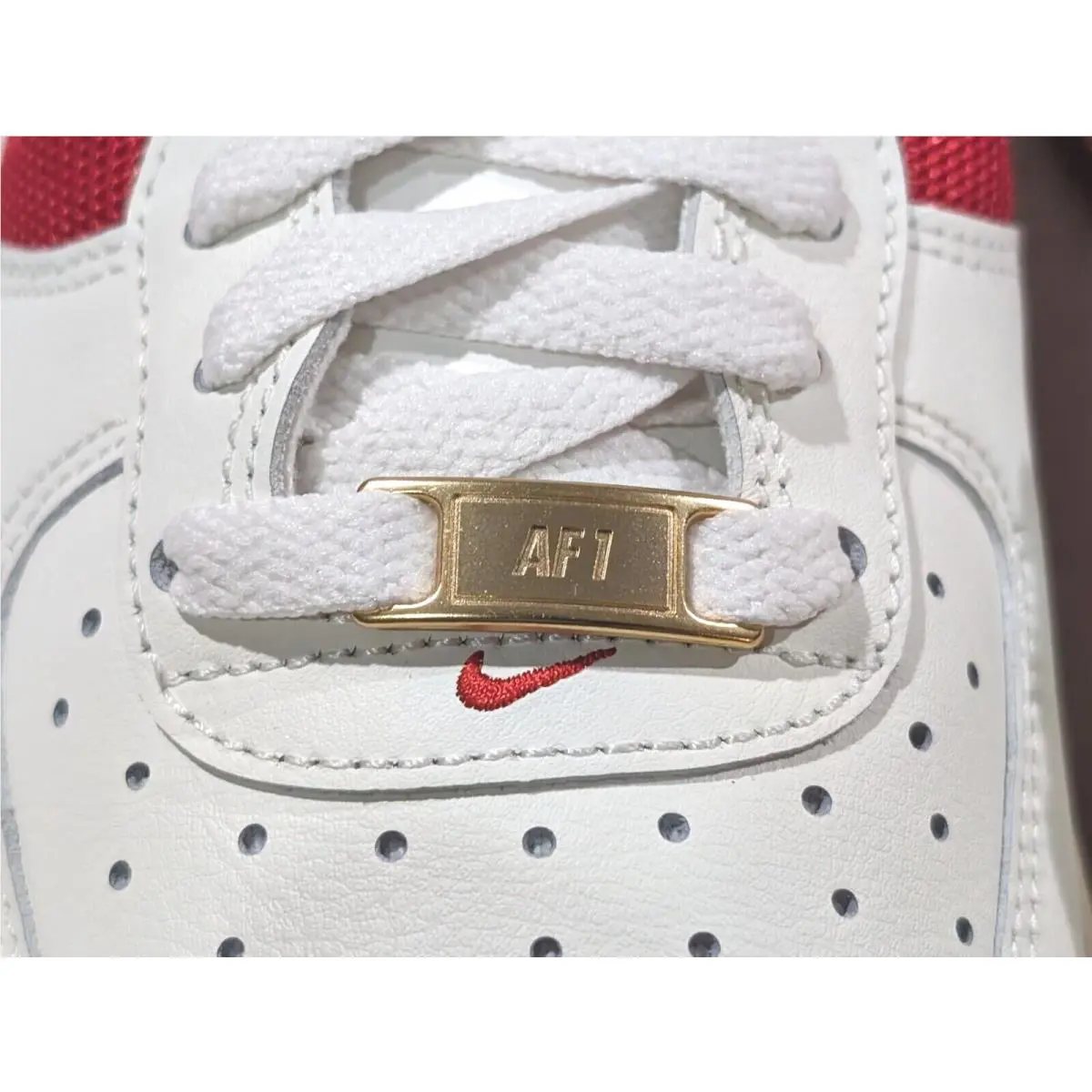 Nike shoes - Nike Air Force 1 `07 - FN7439-133 - Sail/University Red 3