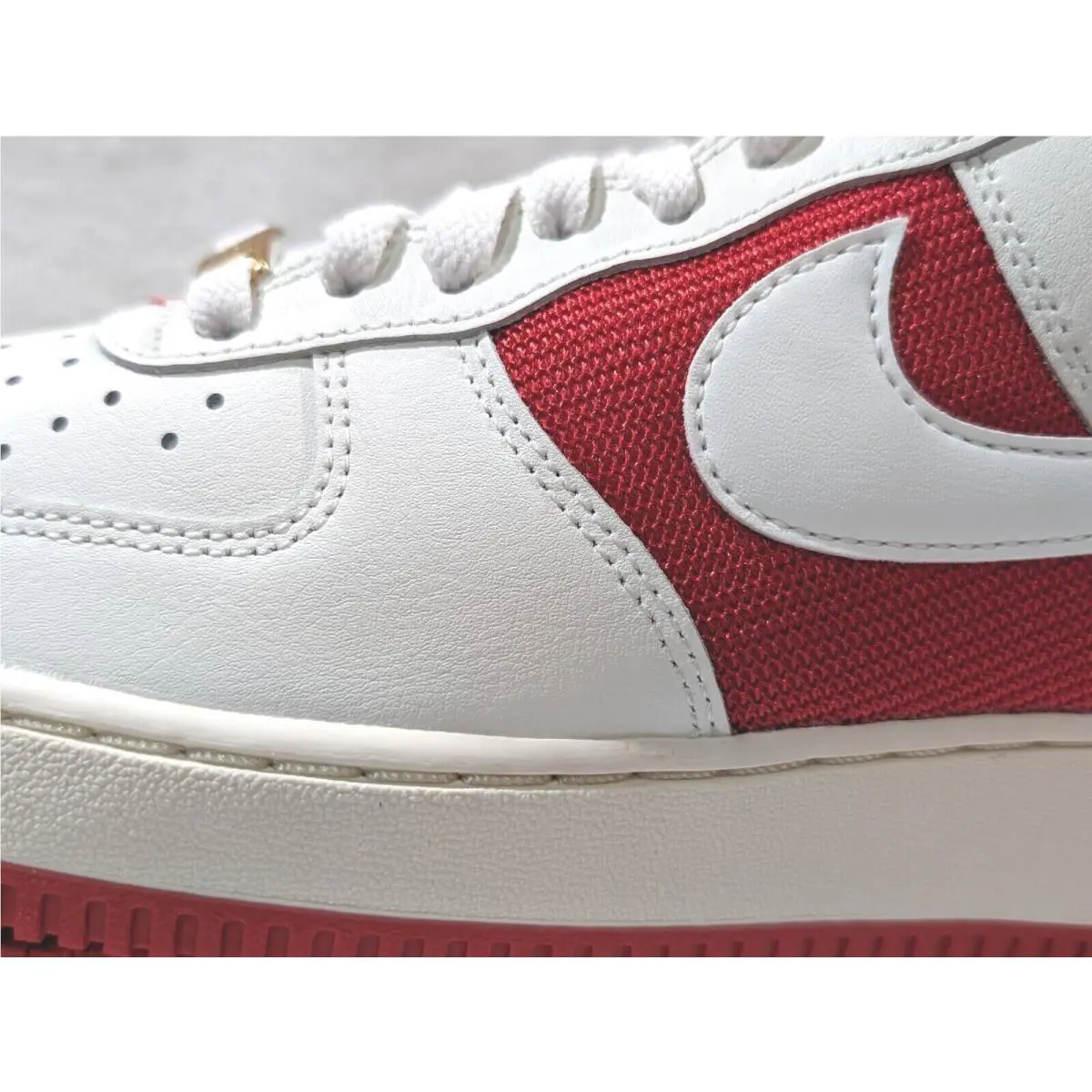 Nike shoes - Nike Air Force 1 `07 - FN7439-133 - Sail/University Red 4
