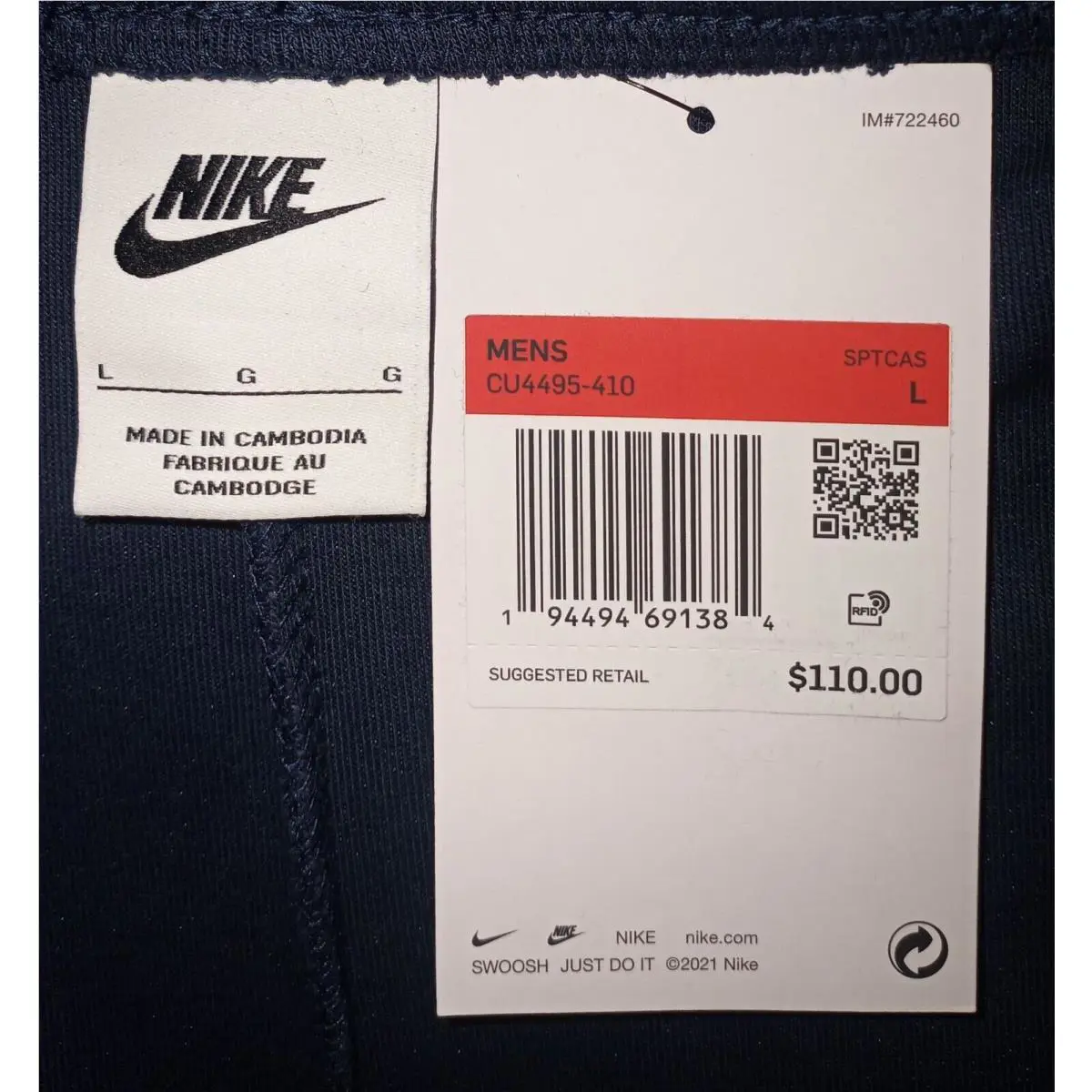 Nike clothing - Nike Tech Fleece Joggers - Tech Fleece Joggers - CU4495-410 - Blue 4