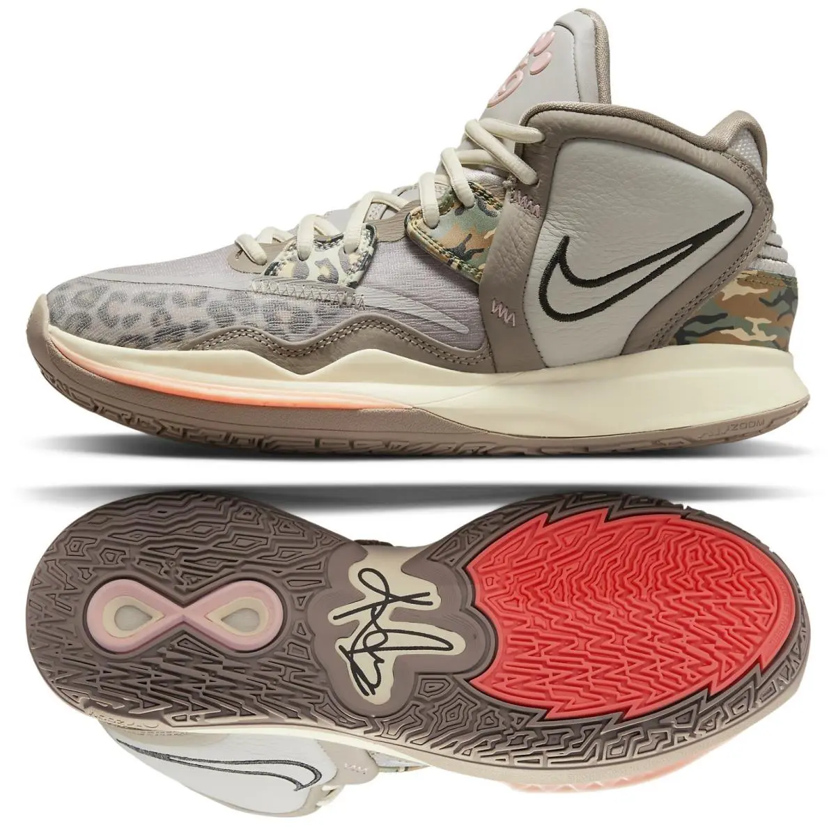 Nike shoes - Nike Kyrie Infinity - Kyrie Infinity - CZ0204-006 - Light Iron Ore/Moon Fossil/Coconut Milk/Black 8