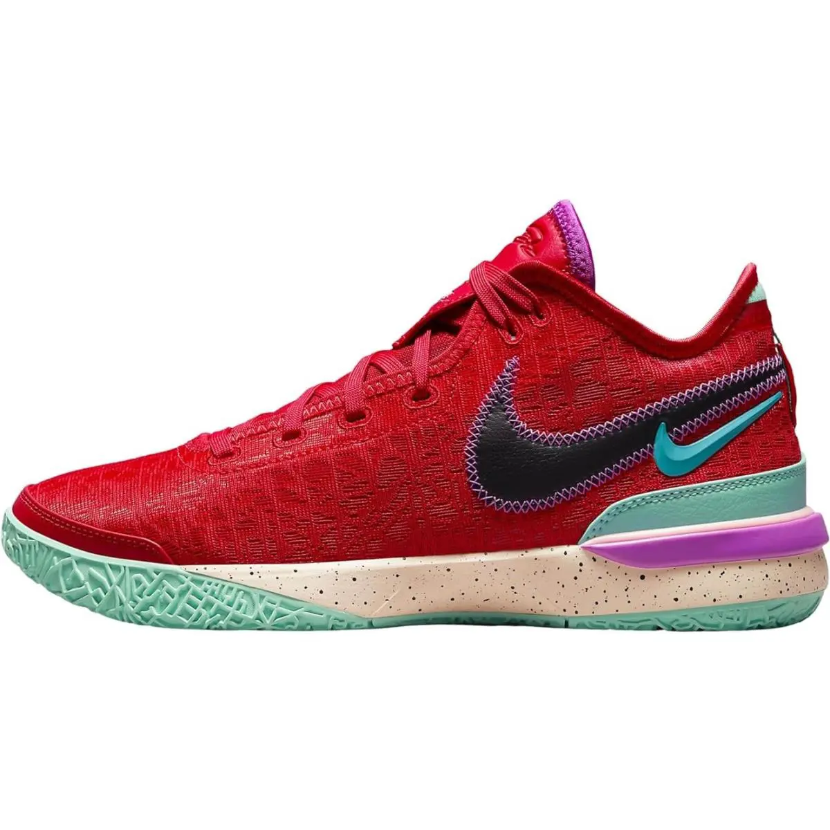 Nike shoes - Nike Zoom LeBron - Zoom LeBron - DR8784-600 - TRACK RED/BLACK-TEAL NEBULA 3